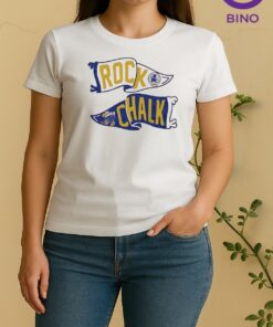 Officials Rock Chalk Ku Pennant Women Shirt