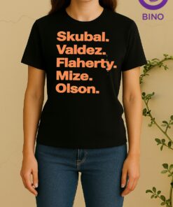 Officials Skubal Valdez Flaherty Mize Olson Detroit 2026 Women Shirt