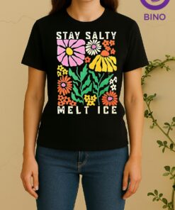 Officials Stay Salty Melt Ice Flower Abolish Ice Women Shirt