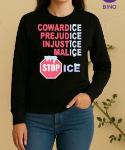 Officials Stop Ice Cowardice Prejudice Injustice Malice Sweater