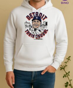 Officials Tarik Skubal Detroit Tigers Baseball Caricatures Woman Unisex Hoodie