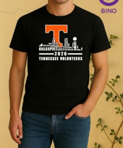 Tennessee Volunteers 2026 Players Names City Skyline Tee Shirt