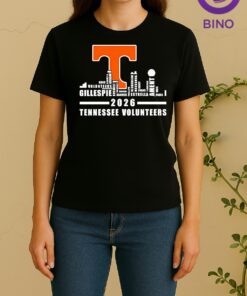 Tennessee Volunteers 2026 Players Names City Skyline Tee Women Shirt