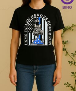 Usms Fallen Heroes Honor Run Flag Women Shirt
