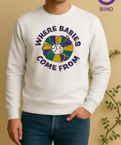 Where Babies Come From King Cake Mardi Gras Tee Sweater